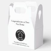 Vastgoedbedrijf Voeg uw Logo housewarming toe Bedankdoosjes (Geopend)