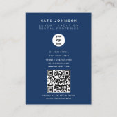 Vastgoedbeheer van makelaars QR-code Visitekaartje (Achterkant)