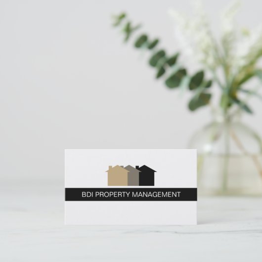 Vastgoedbeheer Visitekaartje (Staand voorkant)