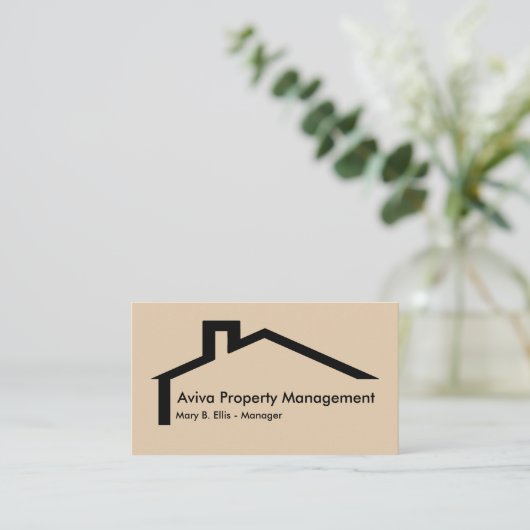 Vastgoedbeheer Visitekaartje (Staand voorkant)