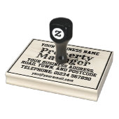 Vastgoedbeheerder met naam, adres, enz rubberstempel (Stempel)