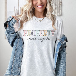 Vastgoedbeheerder, verhuurder, vastgoedbelegger t-shirt