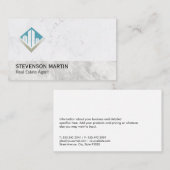 Vastgoedbelegger | Eigendomsbeheer | Marmer Visitekaartje (Voorkant / Achterkant)