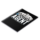 Vastgoedbelegger van onroerend goed agent van onro notitieboek (Linkerzijde)