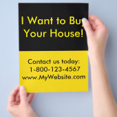 Vastgoedbeleggersbrochure Flyer (Hand)