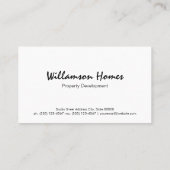 vastgoedbelegging | Onroerend goed Visitekaartje (Achterkant)