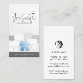 Vastgoedbeleggingen in onroerend goed van een make visitekaartje (Voorkant / Achterkant)