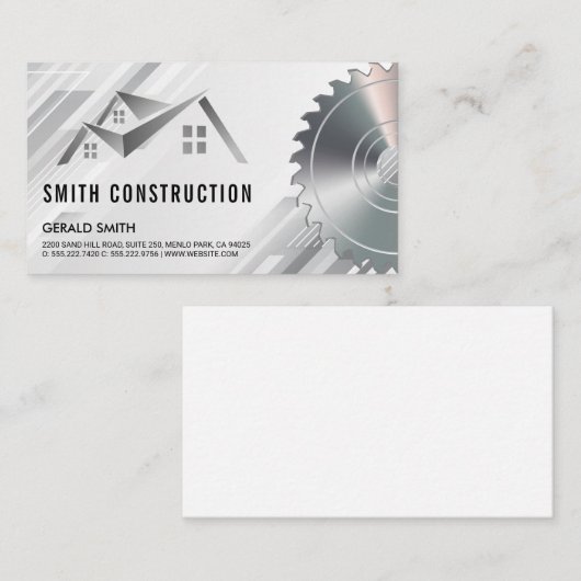 Vastgoedbouwers | hoofdaannemer visitekaartje (Voorkant / Achterkant)