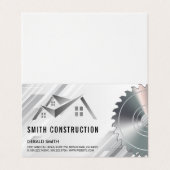 Vastgoedbouwers | hoofdaannemer visitekaartje (Buitenkant ongevouwen)