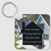 Vastgoedfotograaf QR Code Sleutelhanger (Voorkant)