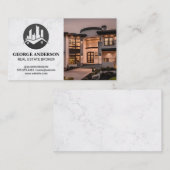 Vastgoedgebouwen Logo | luxegoederen Visitekaartje (Voorkant / Achterkant)