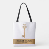 Vastgoedhypotheeksleutel voor onroerend goed tote bag (Achterkant)