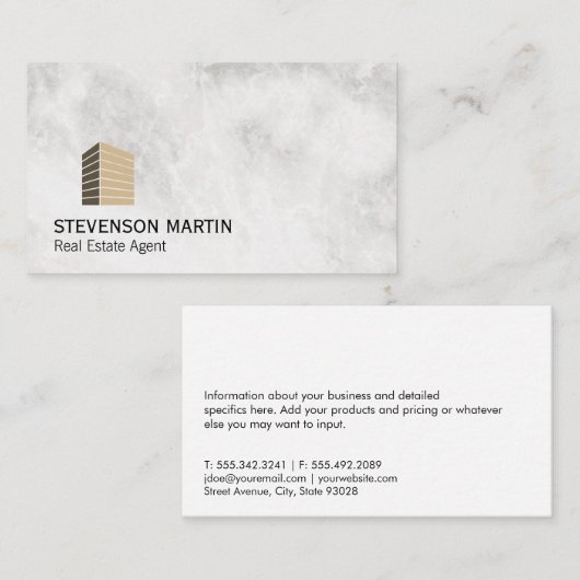 Vastgoedinvesteerder | Executive Lux Visitekaartje (Voorkant / Achterkant)