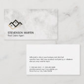 Vastgoedinvesteerder | Executive Marble Visitekaartje (Voorkant / Achterkant)