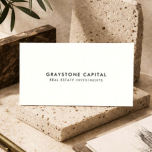 Vastgoedinvesteerder Moderne Luxe Branding Ivory Visitekaartje