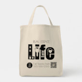 Vastgoedlevenscyclusmarketing adverteren tote bag (Achterkant)