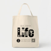 Vastgoedlevenscyclusmarketing adverteren tote bag (Voorkant)