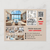 Vastgoedmakelaar aangepaste vastgoedontwikkeling briefkaart (Voorkant)