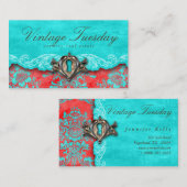 vastgoedmakelaar Antiek slot Visitekaartje (Voorkant / Achterkant)