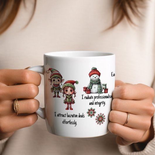 Vastgoedmakelaar bevestigingen Kerstmis Koffiemok