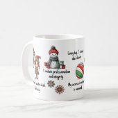 Vastgoedmakelaar bevestigingen Kerstmis Koffiemok (Voorkant links)