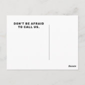 Vastgoedmakelaar Briefkaart (Achterkant)