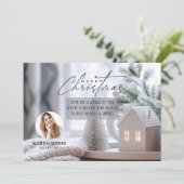 Vastgoedmakelaar Christmas Holiday Briefkaart (Staand voorkant)