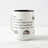 Vastgoedmakelaar 'definitie' Mok (Voorkant links)