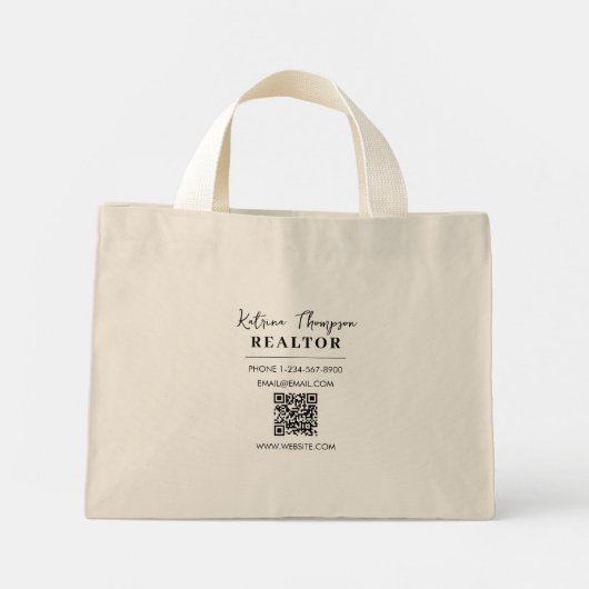 Vastgoedmakelaar Gift Swag Essential Mini Tote Bag (Achterkant)