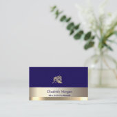 Vastgoedmakelaar Glitter House Roof Blue Visitekaartje (Staand voorkant)