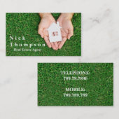 Vastgoedmakelaar Huis Huis Huur Verkoop Visitekaartje (Voorkant / Achterkant)