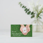 Vastgoedmakelaar Huis Huis Huur Verkoop Visitekaartje (Staand voorkant)