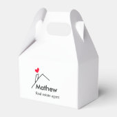 Vastgoedmakelaar makelaar bouw huis inaugu bedankdoosjes (Achterkant)