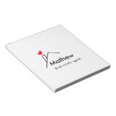 Vastgoedmakelaar makelaar bouw huis inaugu notitieblok (Schuin)