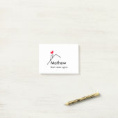 Vastgoedmakelaar makelaar bouw huis inaugu post-it® notes (Op bureau)