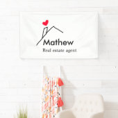 Vastgoedmakelaar makelaar bouw huis inaugu spandoek (Insitu)