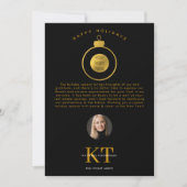 Vastgoedmakelaar makelaar Logo Christmas Feestdage Bedankkaart (Voorkant)