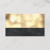Vastgoedmakelaar | Metallic Goud Boke Visitekaartje (Achterkant)