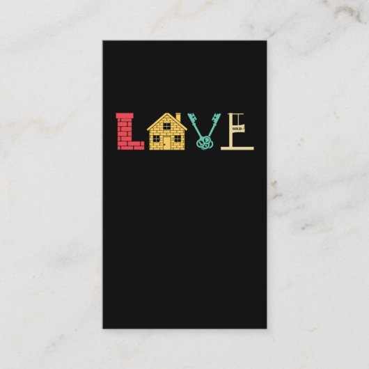 Vastgoedmakelaar onroerend goed van de agent van o visitekaartje (Voorkant)