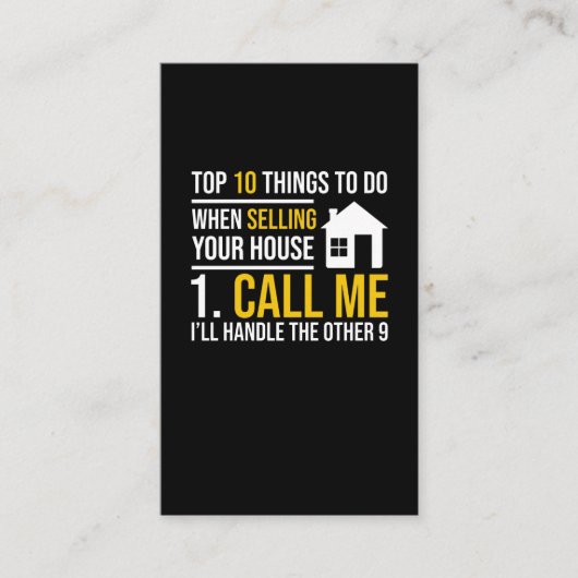 Vastgoedmakelaar onroerend goed van de agent van o visitekaartje (Voorkant)