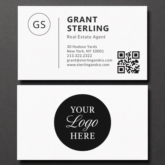 Vastgoedmakelaar QR Code Company Logo Visitekaartje