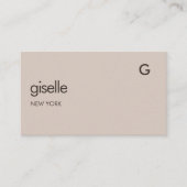 Vastgoedmakelaar QR Code Faux Gold Folie Monogram Visitekaartje (Voorkant)