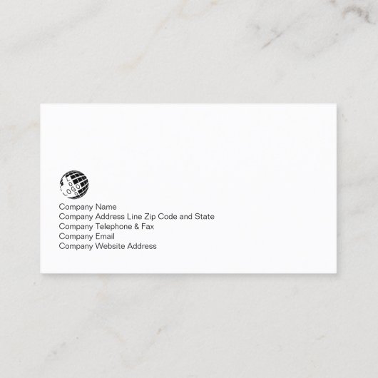 Vastgoedmakelaar Vastgoedbelegging Monogram Visitekaartje (Achterkant)