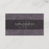 Vastgoedmakelaar VastgoedBelegging MonogramGrunge Visitekaartje (Voorkant)