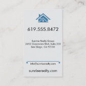 Vastgoedmakelaar Visitekaartje Modern Vertical (Achterkant)