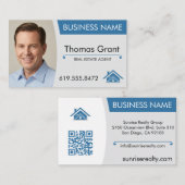 Vastgoedmakelaar Visitekaartje moderne QR-code (Voorkant / Achterkant)