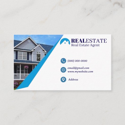 Vastgoedmakelaar Visitekaartjes 48 Pack of 100 (Voorkant)