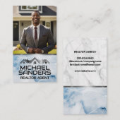 Vastgoedmakelaar voor het huis visitekaartje (Voorkant / Achterkant)