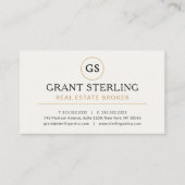 Vastgoedmakelaar White Gold Luxury Visitekaartje (Voorkant)