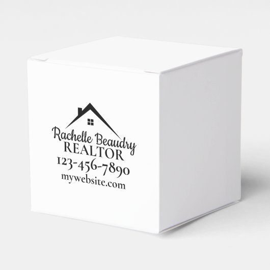 Vastgoedmarketing Aangepaste Makelaar Bedankdoosjes (Voorkant Zijde)